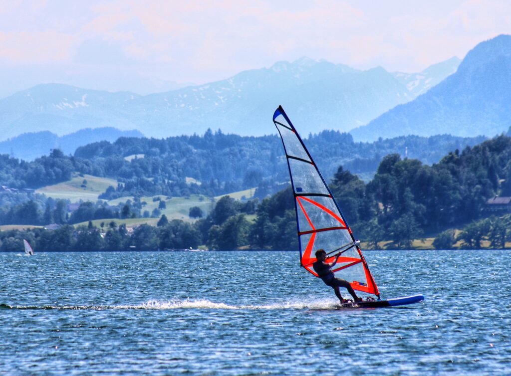 Windsurfing Lake Zug